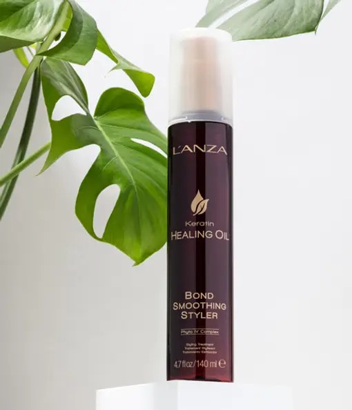 Крем-догляд для стайлингу LʼANZA Keratin Healing Oil Bond Smoothing Styler, 140 ml - 4